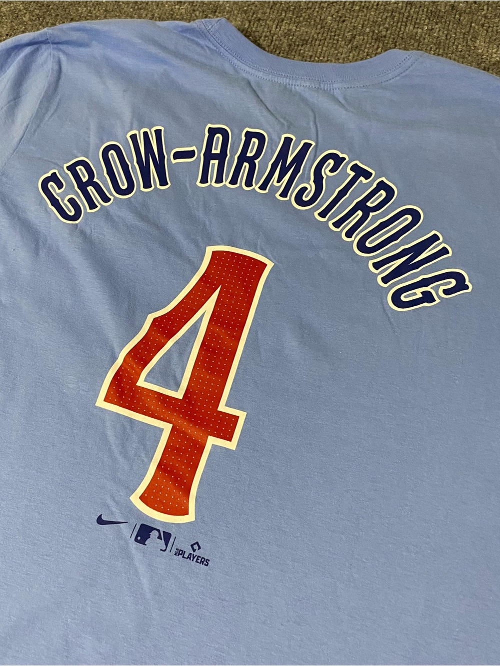 Nike Chicago Cubs Pete Crow-Armstrong Alternate Wordmark Shirt Mens L NWT - Picture 6 of 11